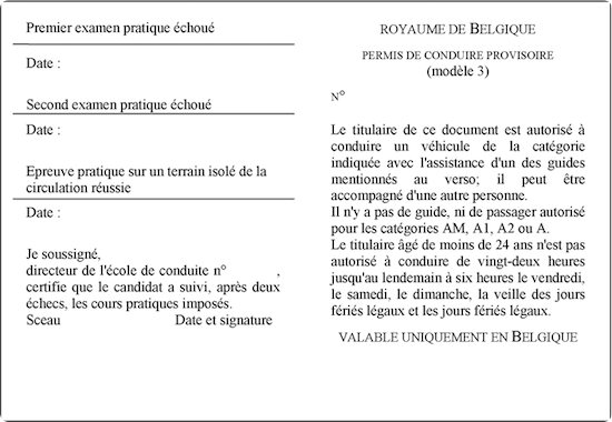 Un permis de conduire «en cours de validité» depuis 1993